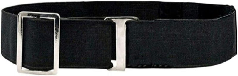 ANEMONE Advanced Tucker Shirt Stay Tuck in Adjustable Belt For Men And Women | Formal, Garter Elastic Strecheable Belt (Black) - Image 1
