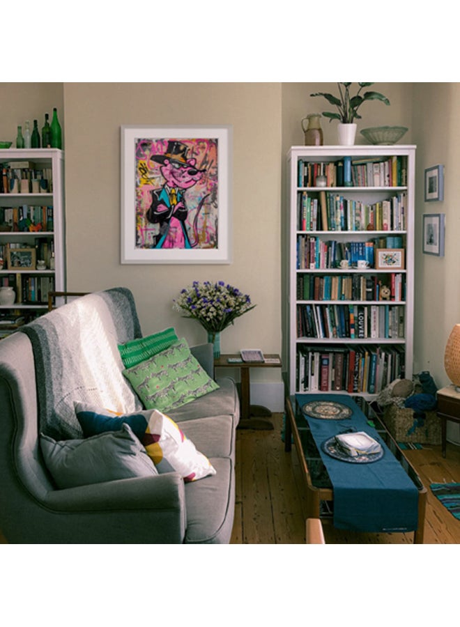 آرت دیکور  ديكور فني مؤطر صورة فنية جميلة طباعة النمر الوردي فن البوب ​​مطبوعات نابضة بالحياة ديكور الحائط لغرفة المعيشة غرفة النوم مكتب استوديو ديكور المنزل - Image 3