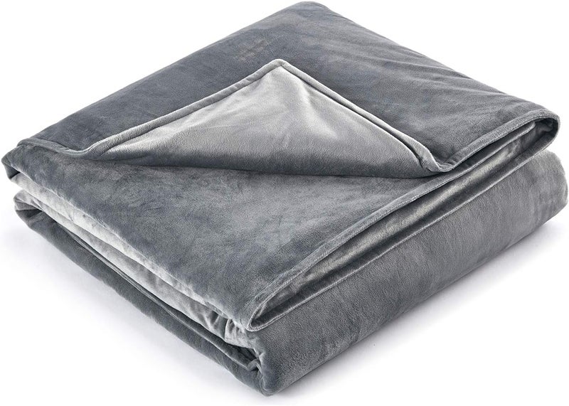 RelaxBlanket 60''x80'' Duvet Cover for Weighted Blanket | Premium Super Soft Minkey | Dark Grey - Image 1