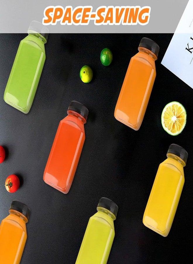 Leaflai Juice Bottles, 8oz BPA-Free Plastic Bottle with Leak-Proof Lids, Reusable Drink Containers for Home, Picnic, Office（12-Pack ） - Image 5