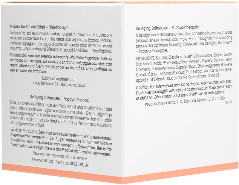 Pevonia De-Aging Salt Mousse with Papaya and Pineapple - 200g - Image 3