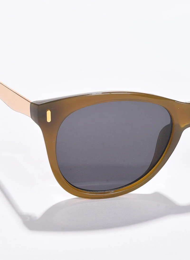 Haute Sauce Black Lens Green Butterfly Sunglasses