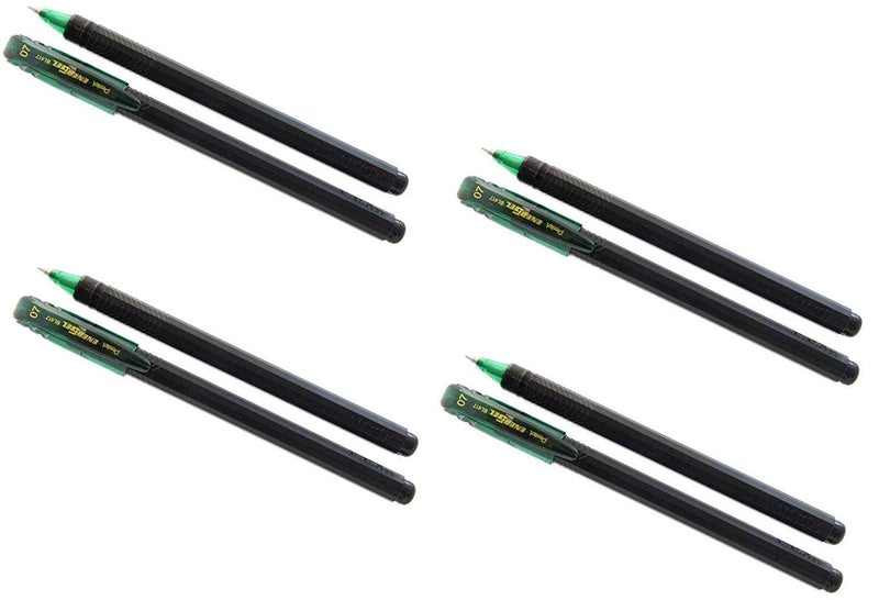 Pentel Energel BL417 Roller Gel Pen | Quick Drying & Smudge-Proof Ink | 0.7mm Smooth Metal Tip | Set Of 5 Pens, Green Ink - Image 4
