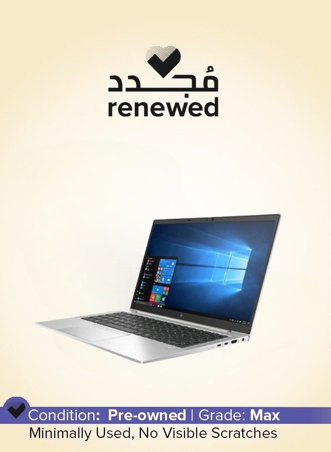 HP Renewed Elitebook 845 G7 Laptop With 14 Inch Ips Ryzen 7 Pro 4750U 16 Gb Ram 512 Gb Ssd Amd Radeon Rx Vega8 English/Arabic Silver - Image 1