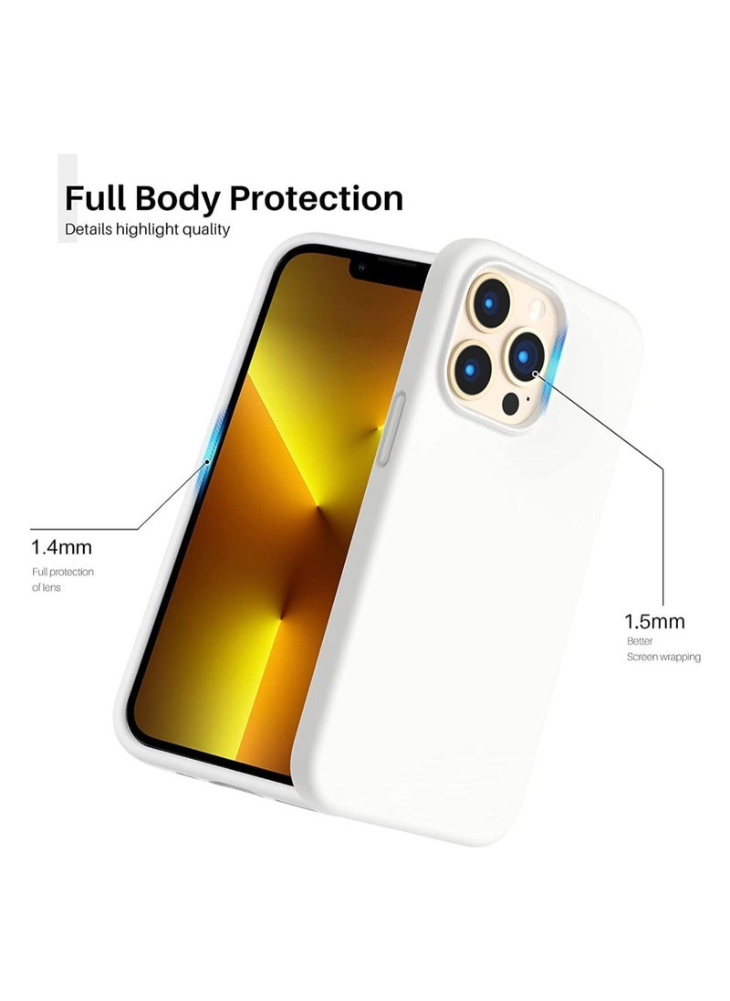 Raxoom Silicone Protective Case Compatible with iPhone 14 Pro Soft Liquid Gel Rubber Cover Shockproof Bumper Anti-Scratch Anti-Fingerprint Anti-Drop Slim Cover for iPhone (for iPhone 14 Pro) - Image 3