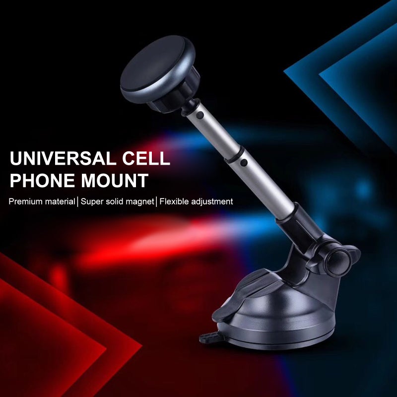 X64 Magnetic Phone Car Mount with 6 Powerful Magnets Strong Sticky Suction Cup Rotatable Cell Phone Holder with Telescopic Arm Universal Cradle for Car Dashboard Windshield Air Vent - Image 4