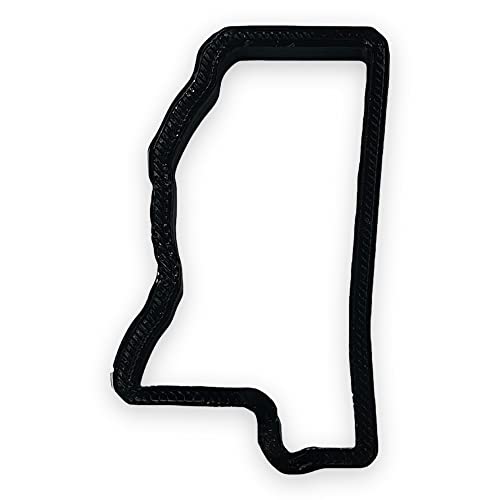 Bundle of Fun Mississippi State Cookie Cutter with Easy to Push Design (4 inch) - Image 1