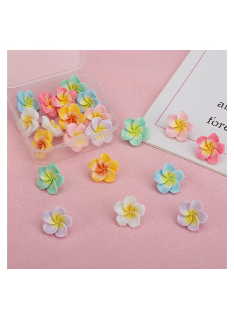 Zikra 21Pcs Colorful Flower Push Pins, Tulip Decorative Pushpins Cork Board Thumbtacks, Cute Fun Thumb Tacks for Photo Wall, Feature Wall,Map, Bulletin Board, Whiteboard, Office or Home - Image 5