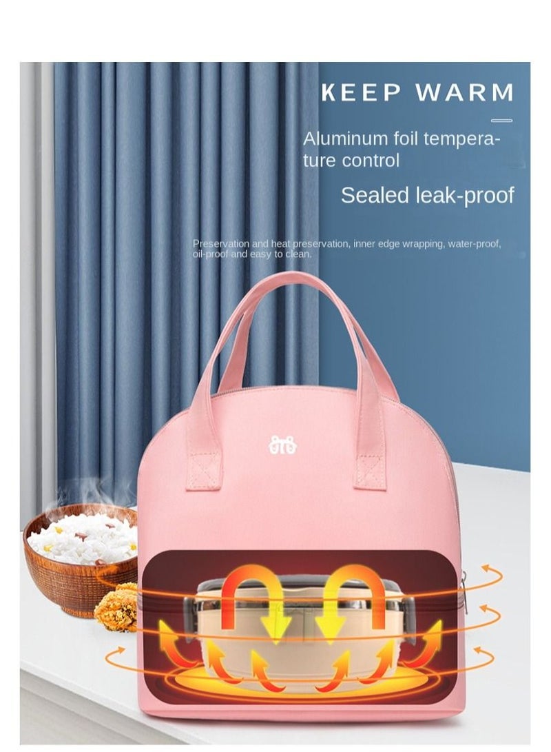 XiuWoo Lunch Bag Bento Bag, Thickened Thermal Insulation Refrigerated Tote Box Carrying for Students Ladies Men Picnic Work Outdoor (Light Green) - Image 5