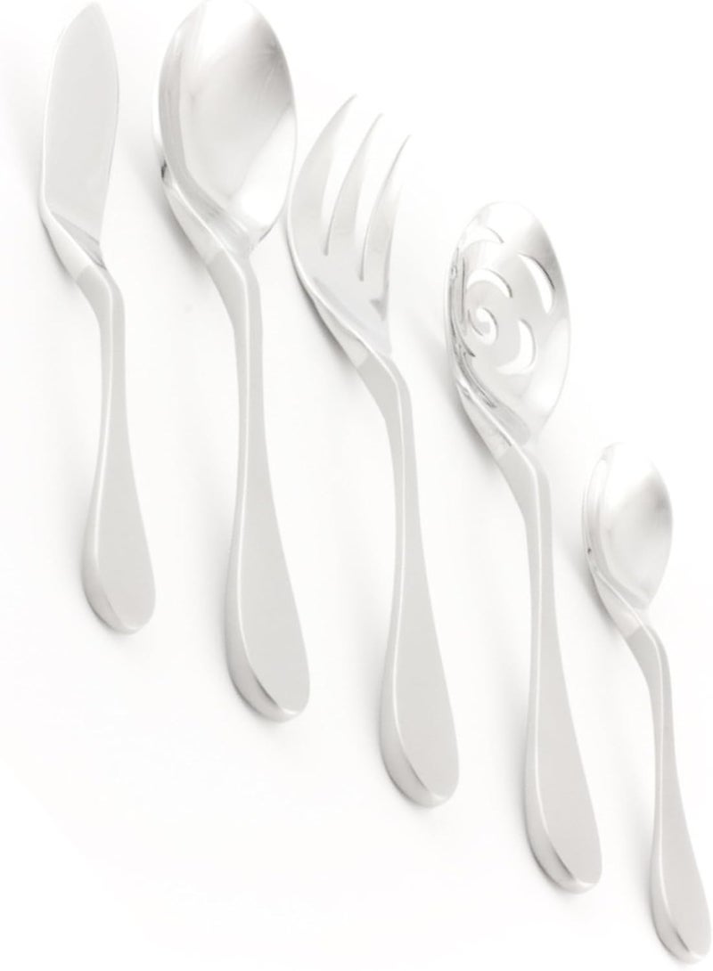 Knork Finish Serving 5 Piece Set Two Tone Duo - Image 1