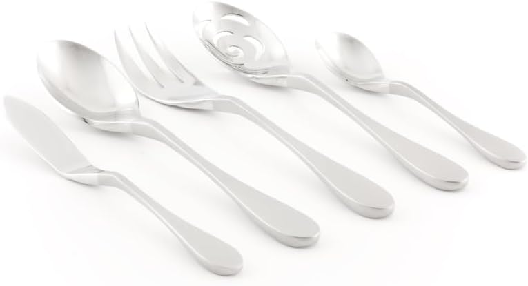 Knork Finish Serving 5 Piece Set Two Tone Duo - Image 3