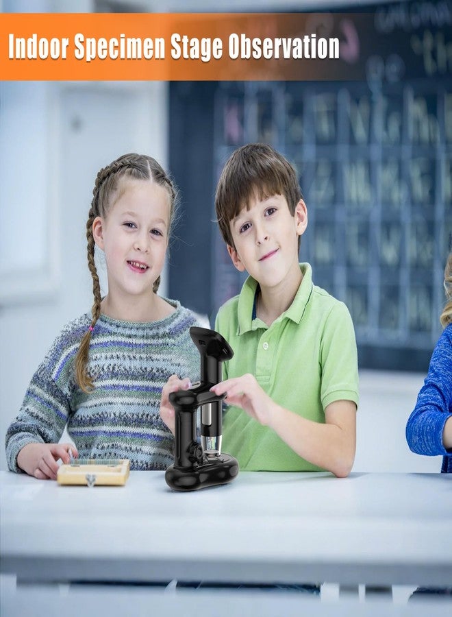 Bysameyee Kids Digital Microscope with 2inch IPS Screen, HD 1080P Handheld Pocket Microscope Science Kit for Children, Comes with 32GB SD Card - Image 5