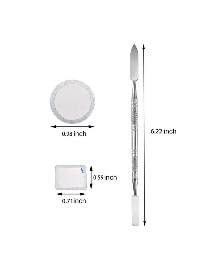 SZDYM Strong 4 Layers Empty Magnetic Palette Book Palette+1Pcs Makeup Depotting Spatula+50Pcs Round Metal Stickers+50Pcs Square Metal Stickers - Image 5