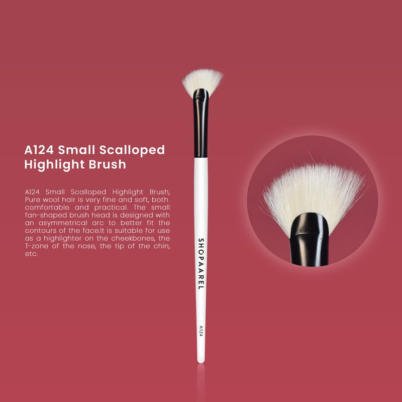 Shopaarel شوباريل A124 فرشاة تمييز صغيرة بحواف مموجة - Image 2