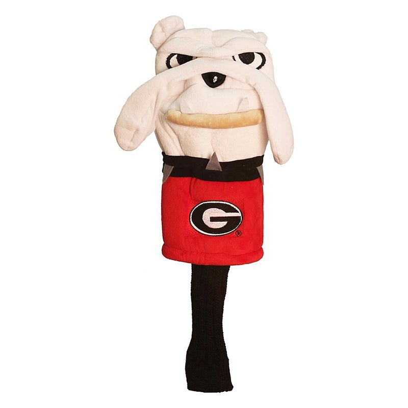 Team Golf NCAA Georgia Bulldogs Mascot Head Cover Mascot Golf Club Headcover Fits most Oversized Drivers Extra Long Sock for Shaft Protection Officially Licensed Product