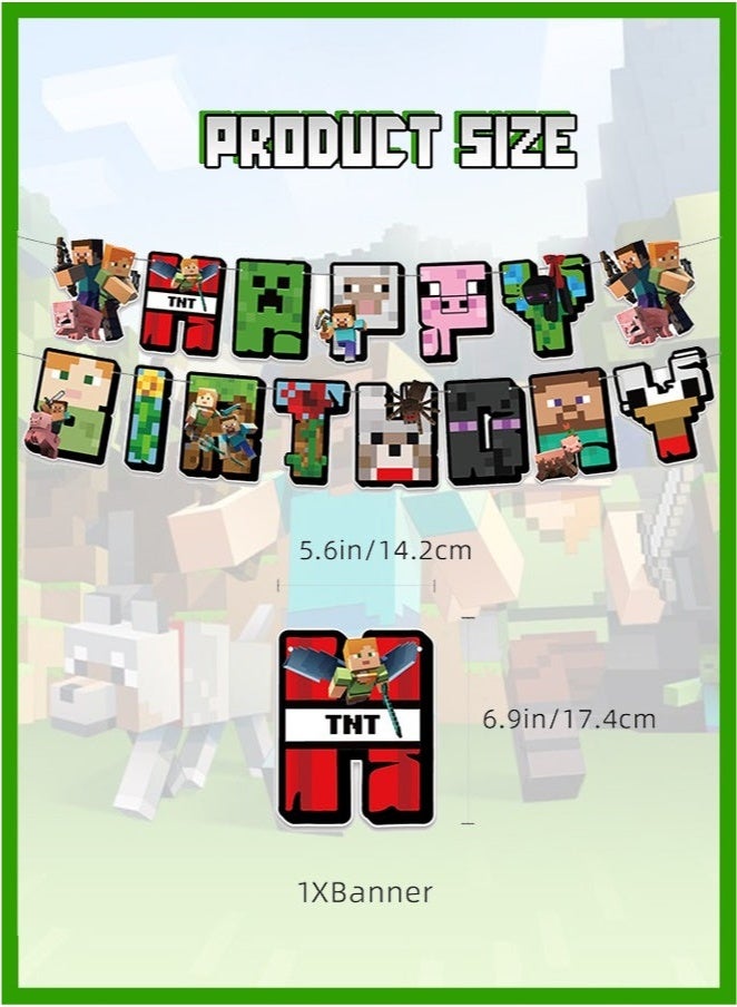 كيلا 42 قطعة من زينة أعياد الميلاد بطابع ماين كرافت لمستلزمات أعياد ميلاد الأطفال، مجموعة زينة الحفلات للفتيات والنساء والرجال والأطفال والرضع - Image 2