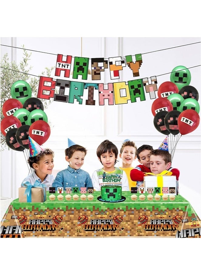 كيلا 42 قطعة من زينة أعياد الميلاد بطابع ماين كرافت لمستلزمات أعياد ميلاد الأطفال، مجموعة زينة الحفلات للفتيات والنساء والرجال والأطفال والرضع - Image 1