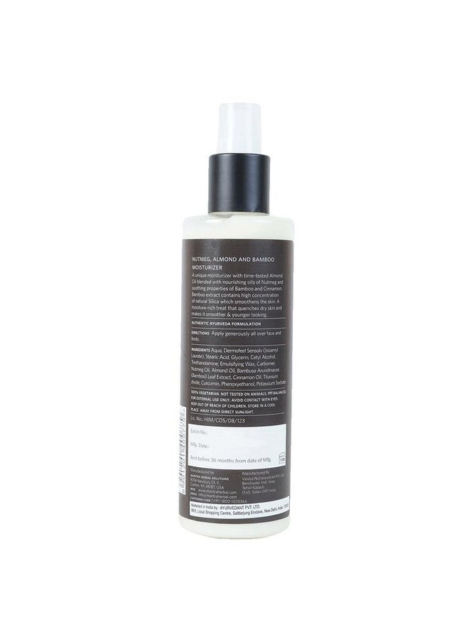 Mantra Herbal Nutmeg, Almond & Bamboo Moisturizer For Men 250 ml - Image 3