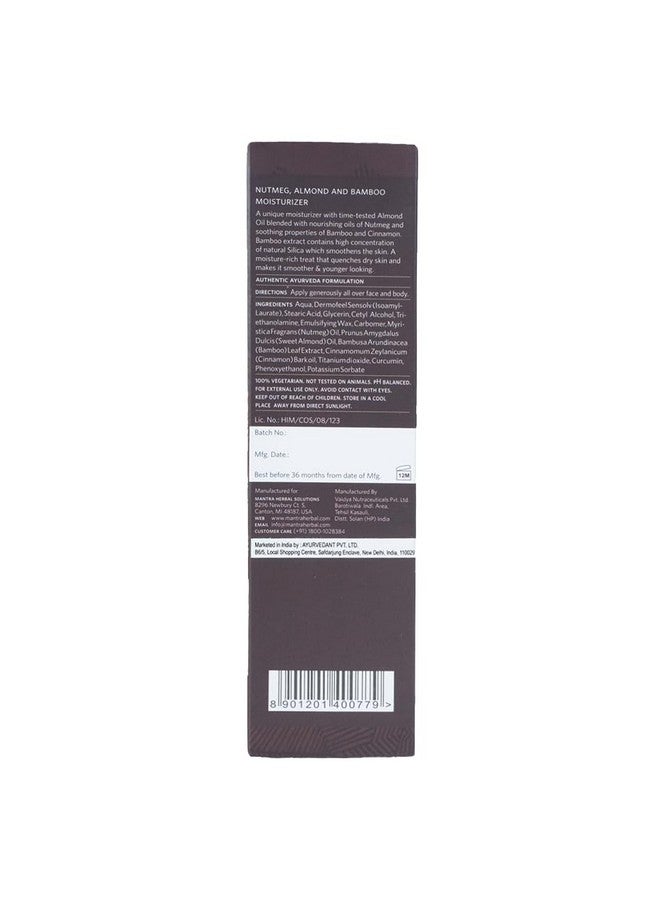 Mantra Herbal Nutmeg, Almond & Bamboo Moisturizer For Men 250 ml - Image 2