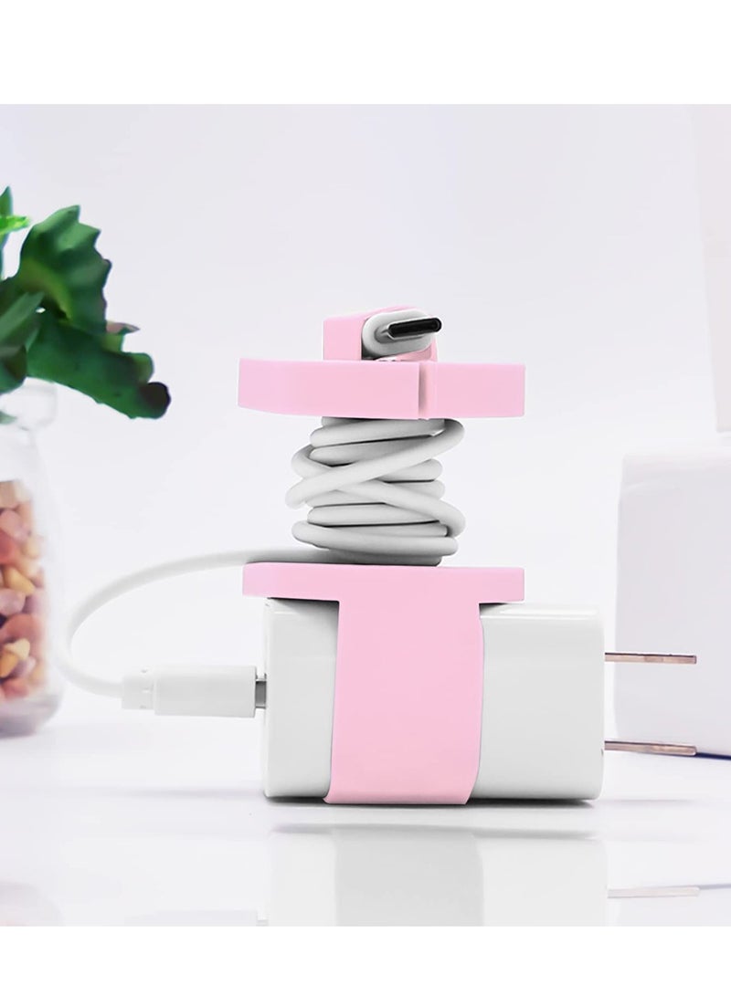 Silicone Charger Protector and Cable Winder Set, 3 Pack Anti-Break Storage for 18W/20W Chargers, Compatible with iPhone 12/13/14, Ideal for Travel and Home