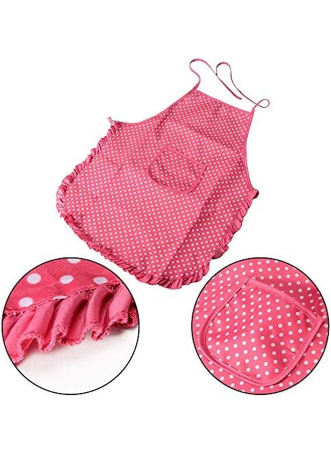 11 Piece Polka Dot Kids Kitchen Cooking Play with Apron and Chef Hat Set, Chef Set for Kids Kitchen Role Play, Toddler Dress Up Chef Costume Career Role Play for Kids Ages 3+  - Image 5