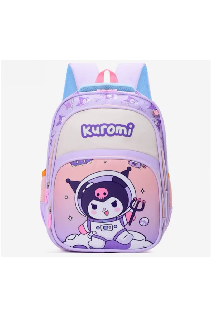 kuromi جديد المحمولة حقيبة مدرسية كبيرة الحجم للأطفال / المراهقين - Image 2