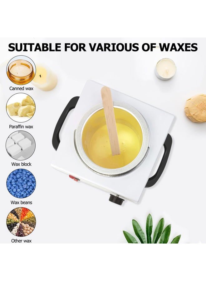 COFASHION Single Wax Warmer Professional Electric wax Heater for Hair Removal- Wax Pot with 50pcs Sticks Heat up Quickly & Fahrenheit Dial, Paraffin Facial Skin Body SPA Salon Equipment - Image 4