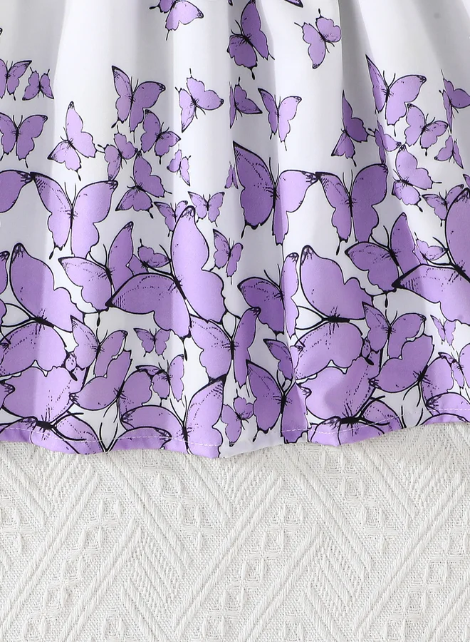 Take Two Take Two Butterfly Graphic Print Bow Detail Dress