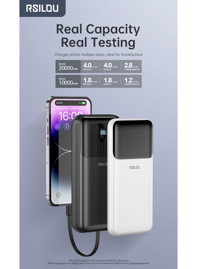 rsilou RSILOU R1012 10000mAh Fast charging Power Bank with LED Display - Image 2