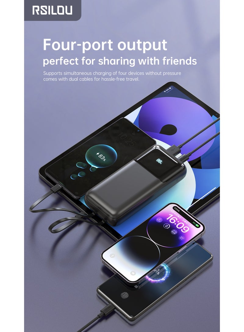 rsilou RSILOU R1012 10000mAh Fast charging Power Bank with LED Display - Image 1