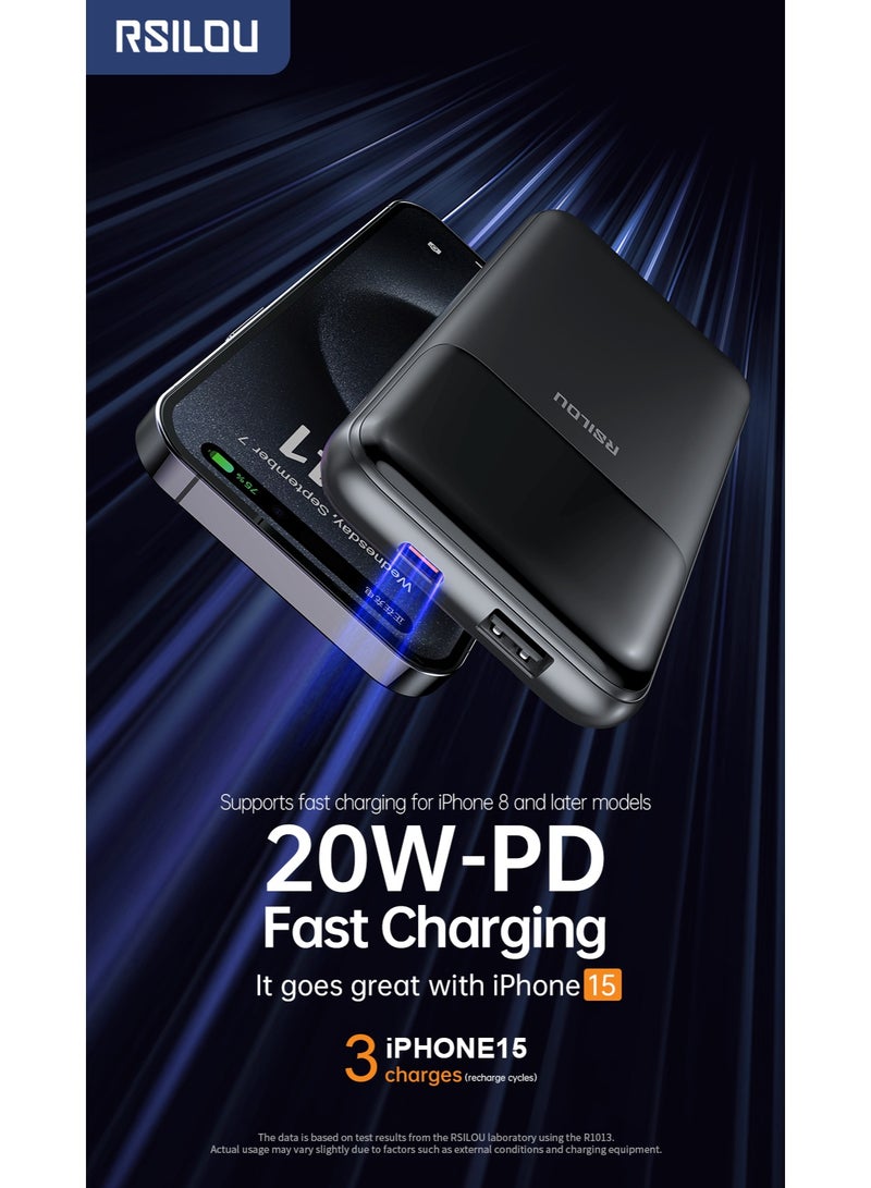 rsilou RSILOU R1012 10000mAh Fast charging Power Bank with LED Display - Image 4