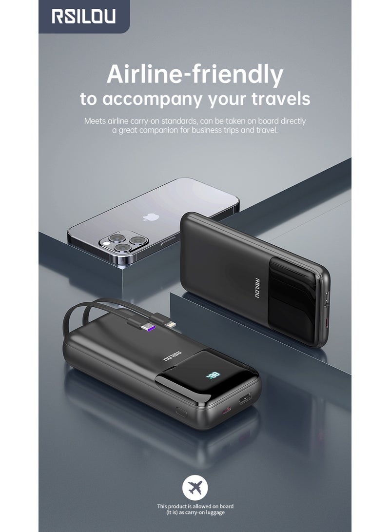 rsilou RSILOU R1012 10000mAh Fast charging Power Bank with LED Display - Image 5