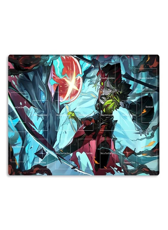 Mlikemat New Mlikemat Playmat Diabellestarr the Dark Witch TCG CCG OCG Trading Card Game Mat with Zones + Free Bag (ZD039-928-A) - Image 1