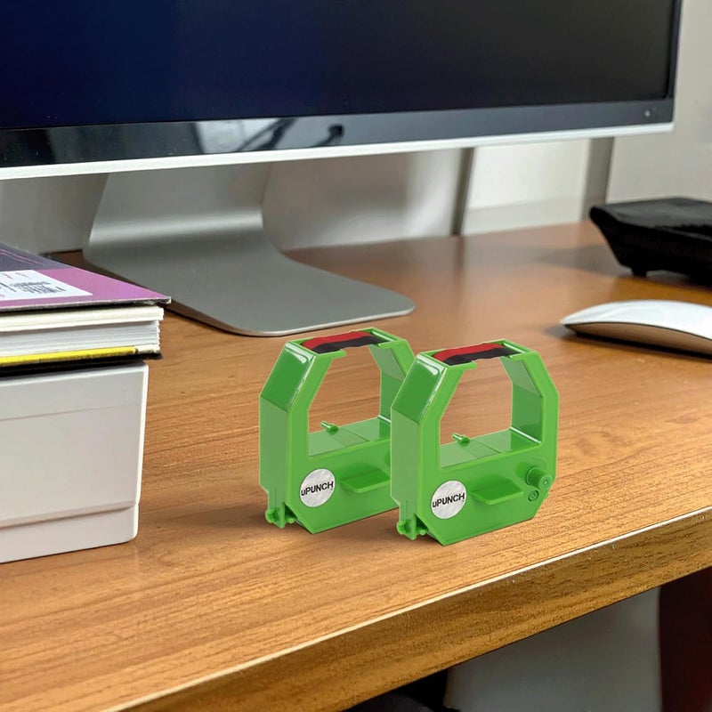 uPunch 2 Pack, Ink Ribbon for HN3000 Non-Calculating Time Clock - Image 3