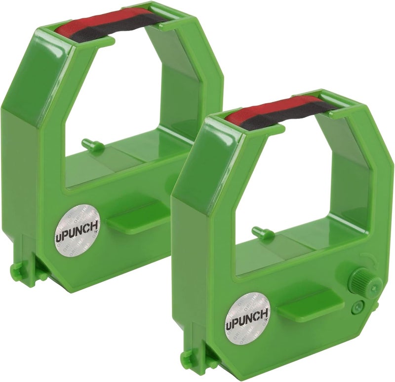 uPunch 2 Pack, Ink Ribbon for HN3000 Non-Calculating Time Clock - Image 2