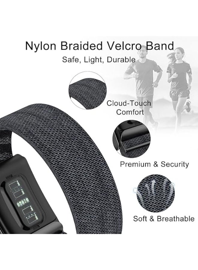 سوار رياضي من النايلون متوافق مع حزام Whoop 5.0 للرجال والنساء، سوار بديل قابل للتعديل ومقاوم للماء وجيد التهوية وناعم ومتين - Image 3