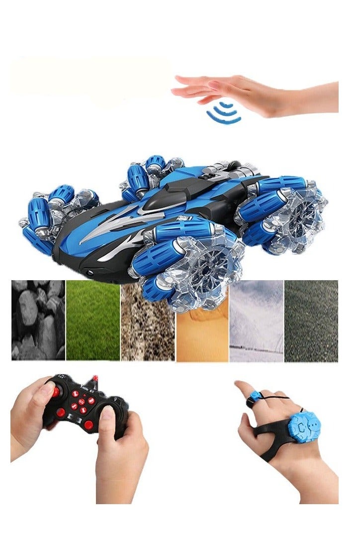 DURKU 2.4 GHz Gesture Sensing RC Stunt Car with Light, Music, and Double Side Drift Function for Kids, Ideal Gift for Ages 8+ - Image 1