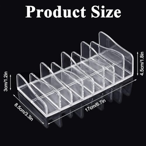 MAYCREATE® Acrylic Eyeshadow Palette Makeup Organizer, 8-Cell Cosmetic Storage, Cosmetics Display Storage Holder for Cosmetic, Eye Shadow, Sunglasses and Wallets - Image 2