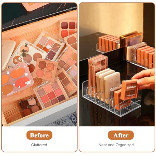 MAYCREATE® Acrylic Eyeshadow Palette Makeup Organizer, 8-Cell Cosmetic Storage, Cosmetics Display Storage Holder for Cosmetic, Eye Shadow, Sunglasses and Wallets - Image 4
