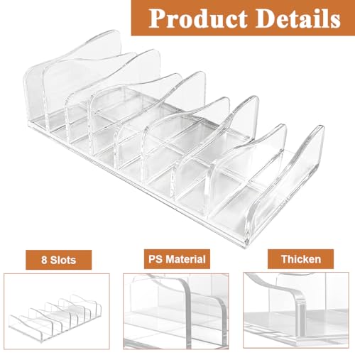 MAYCREATE® Acrylic Eyeshadow Palette Makeup Organizer, 8-Cell Cosmetic Storage, Cosmetics Display Storage Holder for Cosmetic, Eye Shadow, Sunglasses and Wallets - Image 3