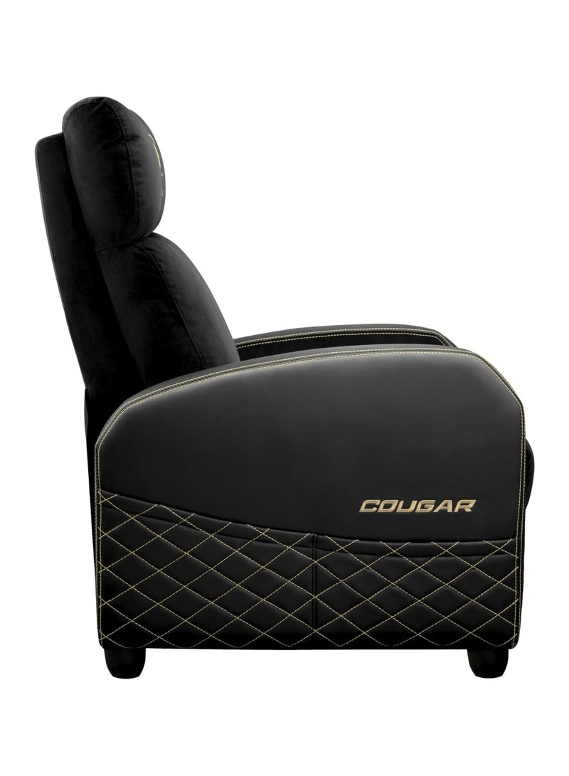 COUGAR Gaming | Gaming Chair | Ranger Elite Royal - Height 100 cm - Width 67 cm - Seat Depth 49 cm - Supports up to 135 kg - Breathable Velvet Fabric - Image 3