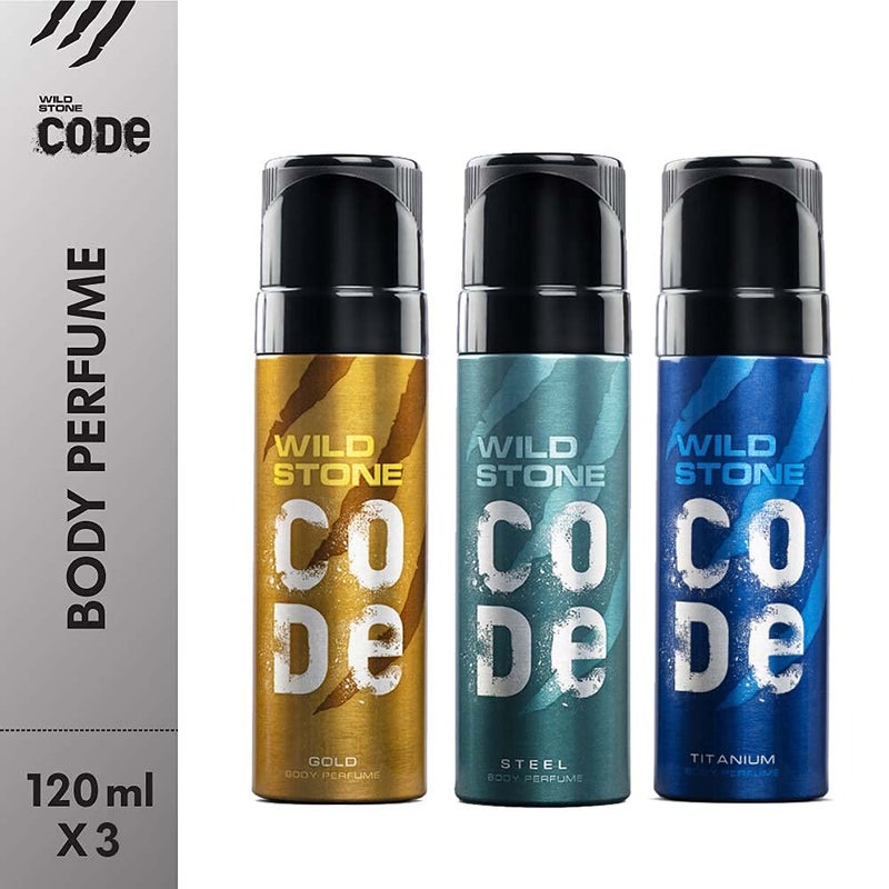 WILD STONE CODE Wild Stone Code Gold Steel Titanium Combo  - Image 2