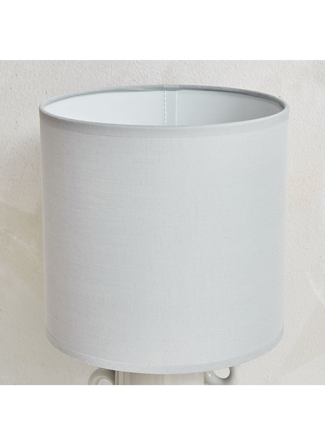 Home Box - Novalie Pearl Speckled Ceramic Lamp Base with Shade 19 x 38 x 19 - Image 1