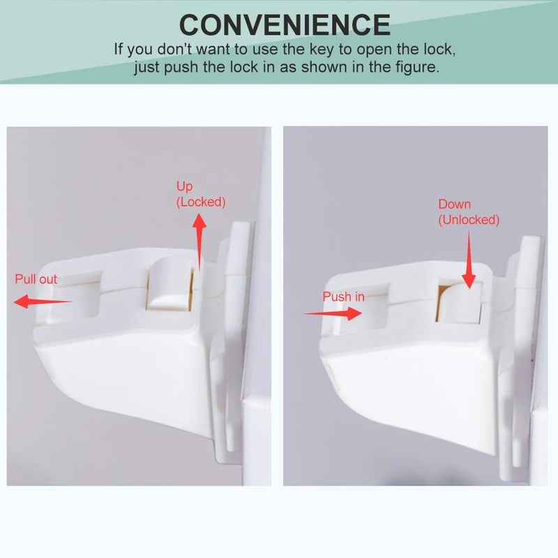 Eco-Baby Magnetic Cabinet Locks Child Safety for Drawers and Cabinets - Kitchen Child Proof Cabinet Locks - Baby Proofing Safety - Image 4