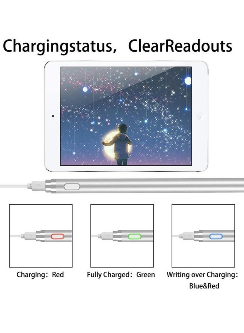 قلم ستايلس رقمي بالسعة لجهاز آيباد برو أبيض - Image 4