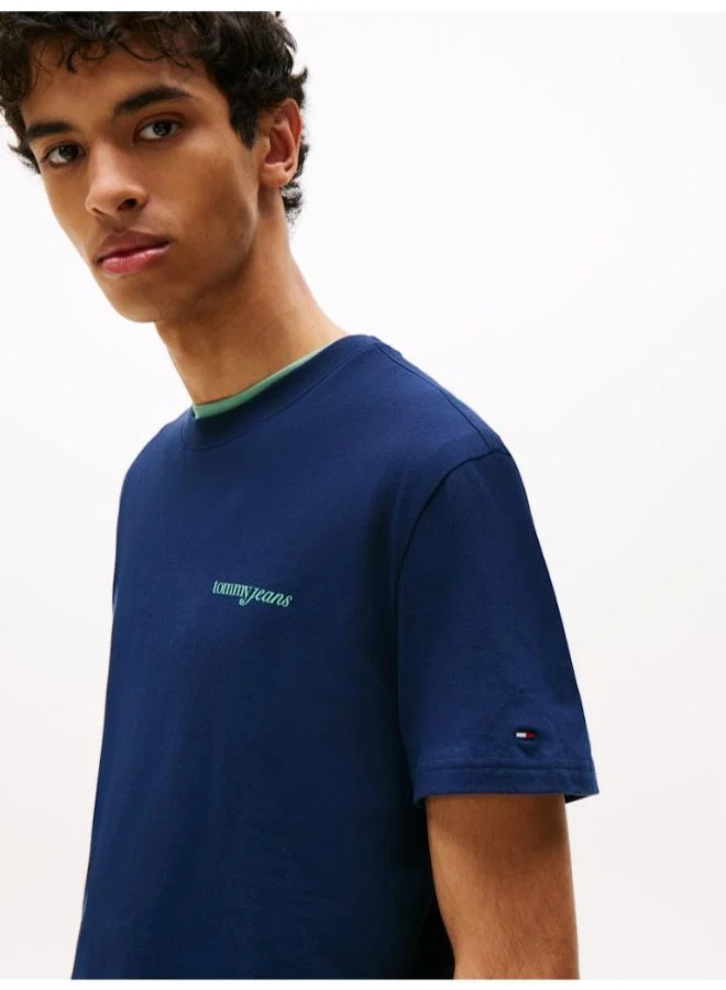 TOMMY JEANS  Back Graphic Crew Neck T-Shirt for Men | Best Price UAE