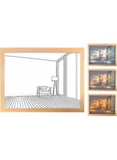 OPULENCE Led Art Painting Elegant Light Glow Wall Art Illuminated Painting Photo Shadow Frame Wall Bedroom Living Room Home Decor Photo Behind Picture  - Image 1