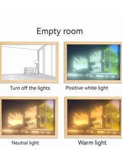 OPULENCE Led Art Painting Elegant Light Glow Wall Art Illuminated Painting Photo Shadow Frame Wall Bedroom Living Room Home Decor Photo Behind Picture  - Image 2