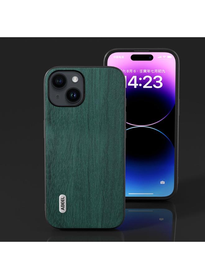 اس-توب جراب هاتف ABEEL من مادة البولي يوريثان بنسيج خشبي لهاتف iPhone 15 - Image 2