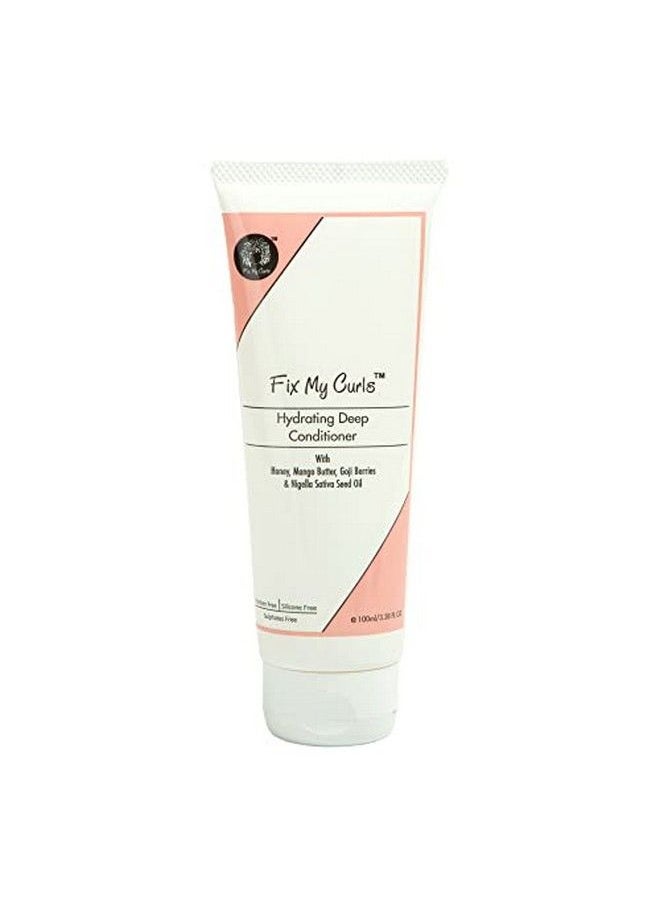 Fix My Curls Hydrating Deep Conditioner For Curly And Wavy Hair All Porosity Frizz Control Detangling Cruelty & Silicone Free Cg Friendly Rich With Mango & Shea Butter (100Ml)  - Image 1
